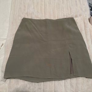 Sunday Best olive green mini skirt.